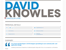 Tablet Screenshot of davidknowles.info
